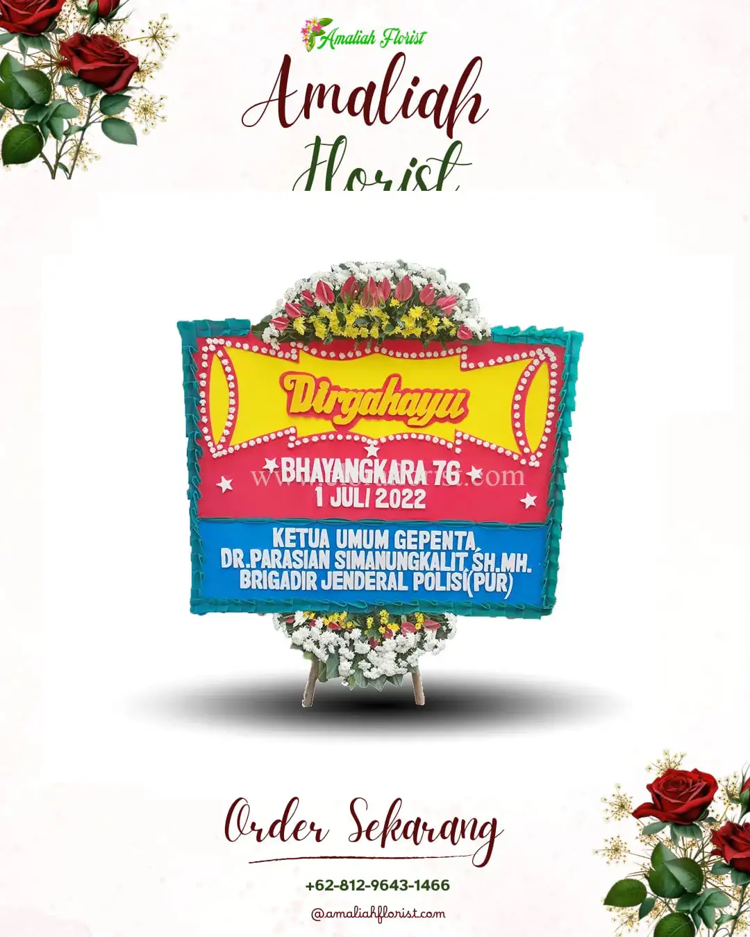 Papan Bunga HUT Ulang Tahun Jungutbatu